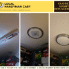 Replacement of closet light in Durham, NC by Local Handyman Cary