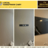 TV mounting service in MOrrisville, NC done by Local Handyman Cary