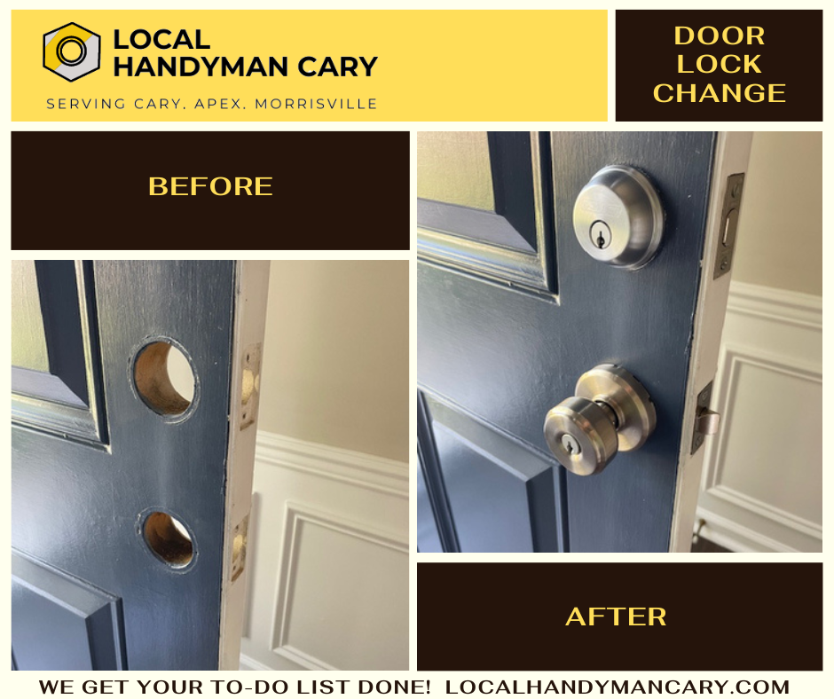 Door lock replacement in Morrisville, nc