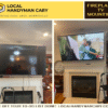 TV Mounting above Fireplace in Raleigh, NC